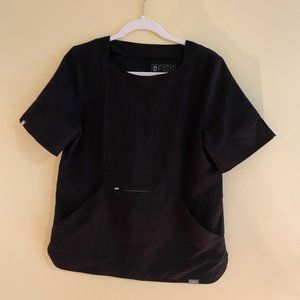 FIGS Black Scrub Top Size‎ Small